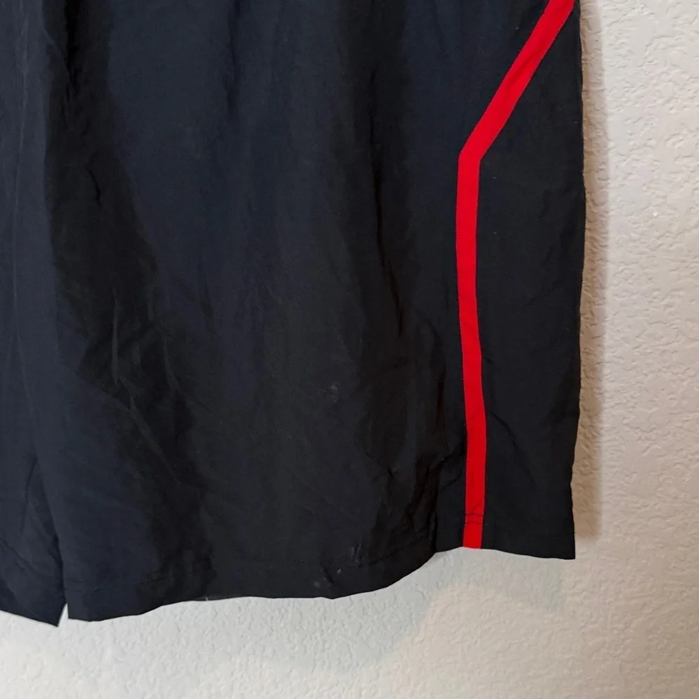 Under Armour Men's Athletic Shorts in Black with Red Trim 2XL